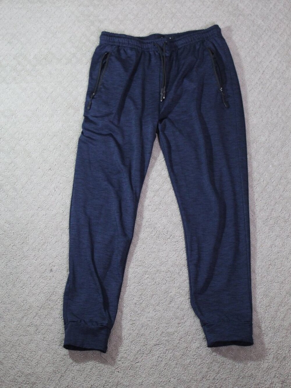 Public Record Size M Standard Fit Variegated Blue Black Drawstring Joggers